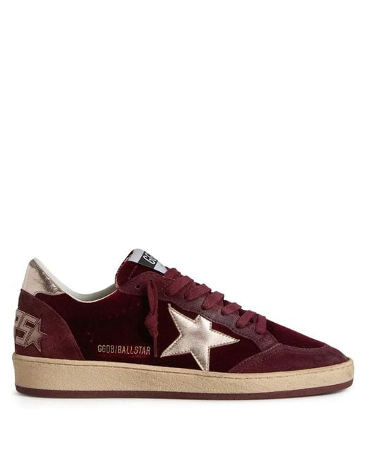 Golden Goose Deluxe Brand Brown Ballstar Suede Sneakers