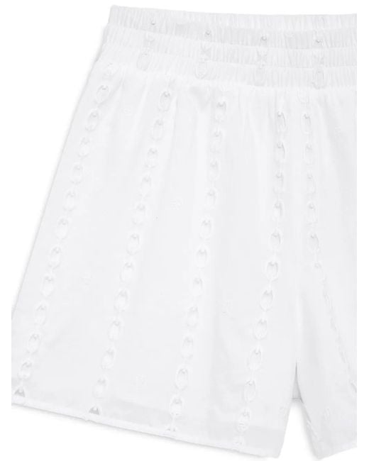 Anine Bing White Kam Short