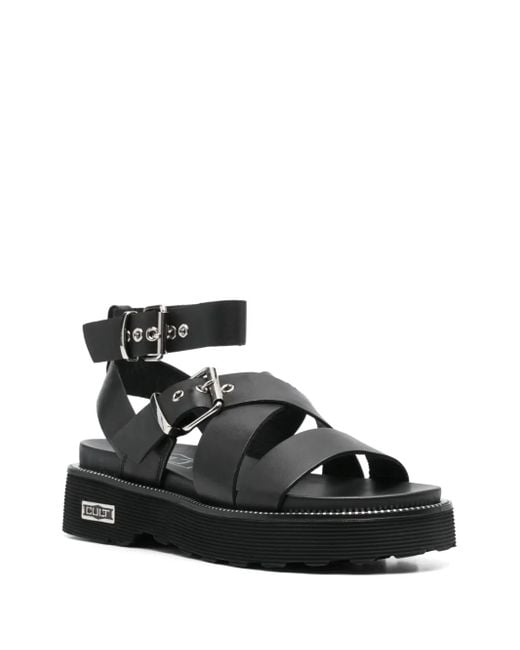 Cult Black Ziggy Sandals