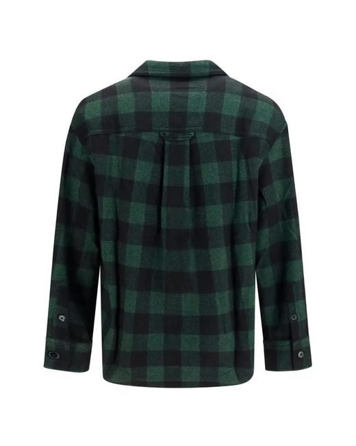 AMI Green Checked Shirt for men