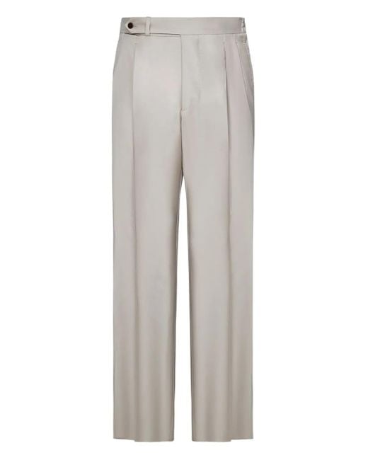 Franzese Collection Gray Capri Trousers for men