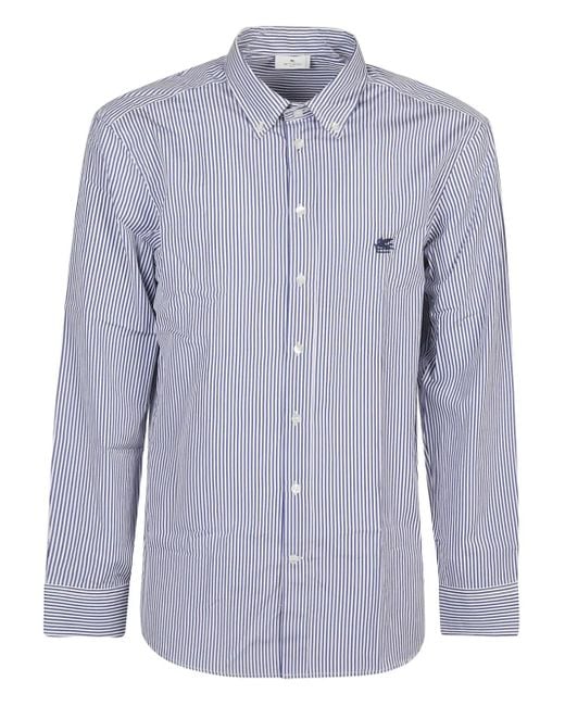 Etro Gestreiftes Hemd in Blue für Herren