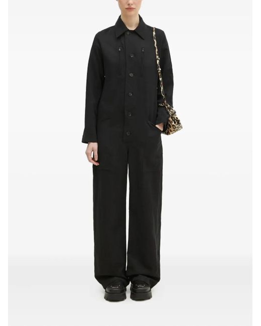 Y-3 Black Long Sleeve Jumpsuit