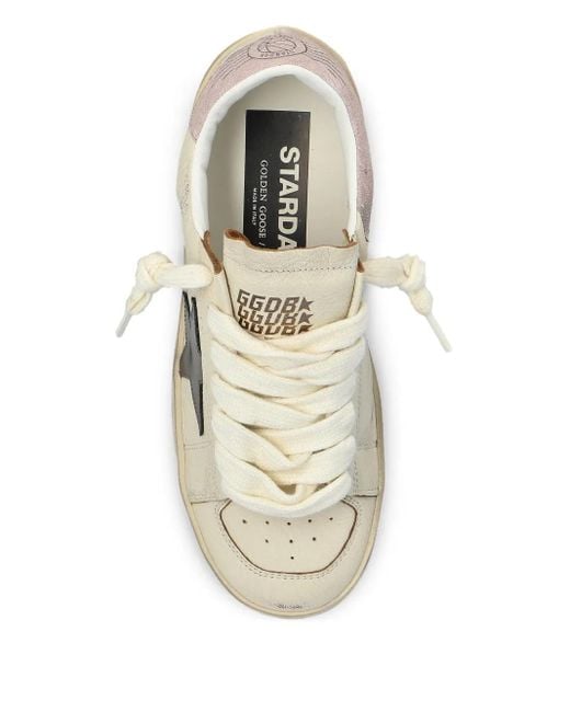 Golden Goose Deluxe Brand White "Stardan" Sneakers