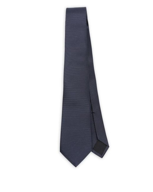 Corbata con abeja bordada y logo Gucci de hombre de color Blue