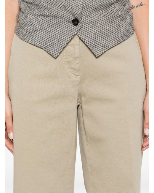 N°21 Straight Broek in het Natural