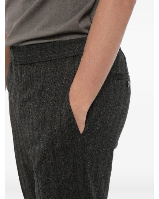 Neil Barrett Black Slim-Fit Ankle-Zip Tapered Trousers for men