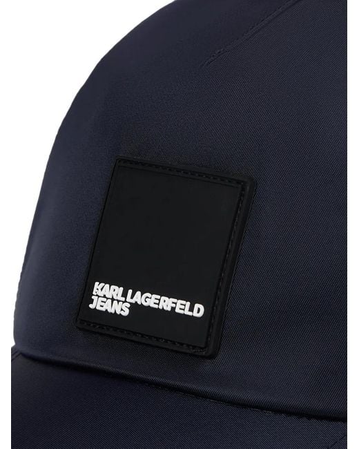 Karl Lagerfeld Blue Box Logo Cap for men