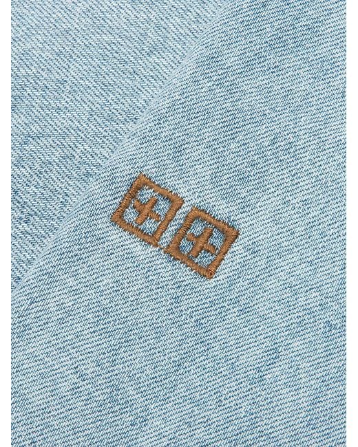 Ksubi Blue Van Winkle Krystal Distressed Jeans for men