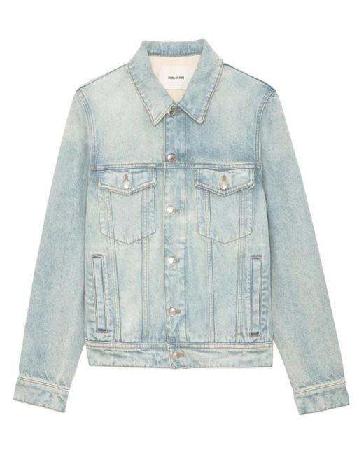 メンズ Zadig & Voltaire Bases デニムジャケット Blue