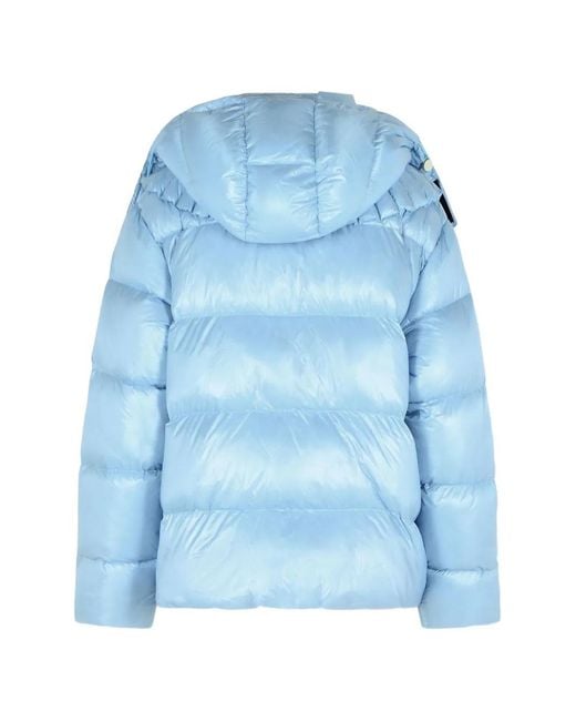 RAXXY Blue Veste À Capuche Et Motif Embossé