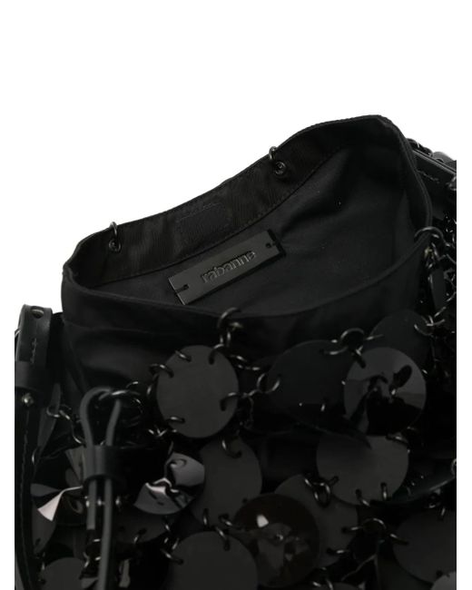 Rabanne Black Disc-Embellished Tote Bag