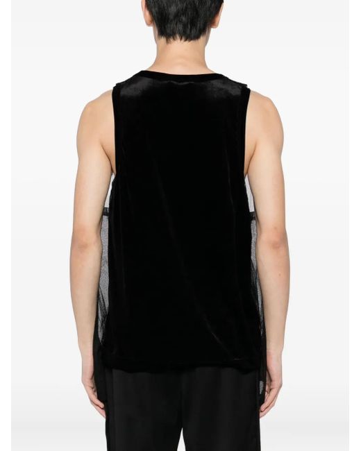 Comme des Garçons Black Double-Layer Vest for men
