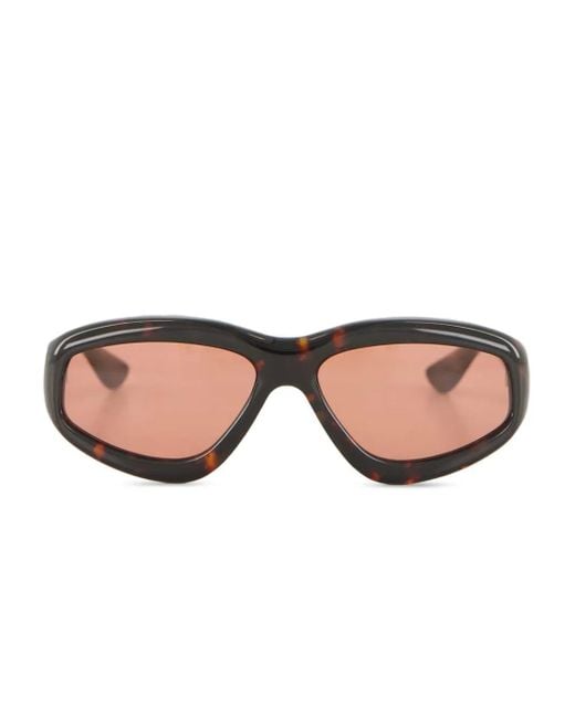 Port Tanger Irfan トータスシェル ジオメトリック サングラス Pink