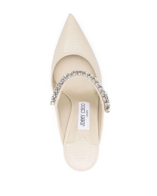 Jimmy Choo White 100Mm Bing Mules