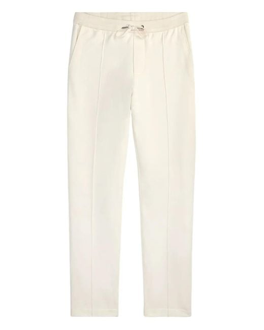 Ralph Lauren White Drawstring-Waist Trousers for men