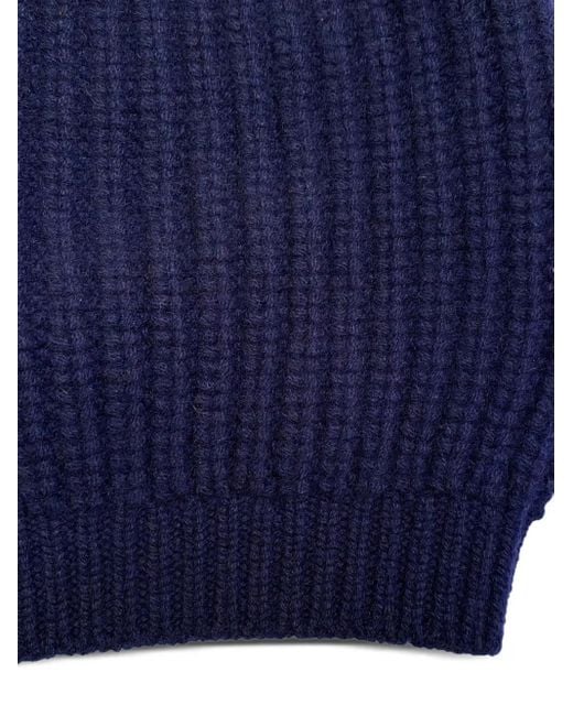 LA ROSE Blue Cashmere Beanie