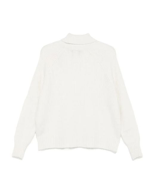 Superdry White Roll-Neck Sweater