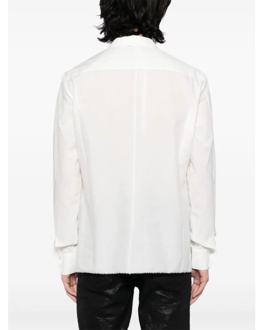 Label Under Construction Overhemd Met Verborgen Knoop in het White voor heren