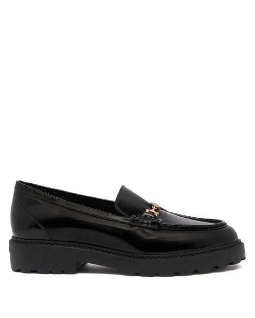 Bally Black Gusto Horsebit Chunky-Sole Loafers