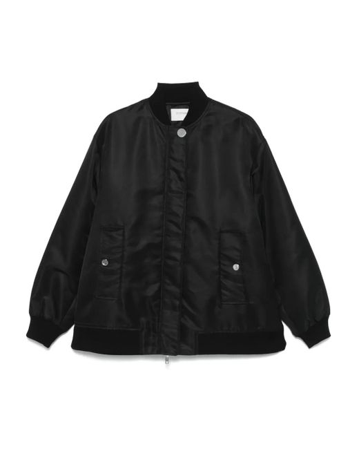 Sportmax Black Geknöpfte Bomberjacke