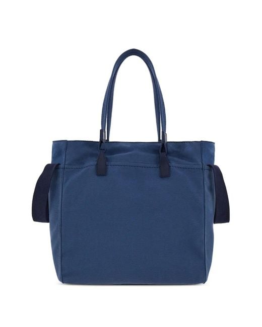 Ferragamo Blue Tote Bag With Logo for men