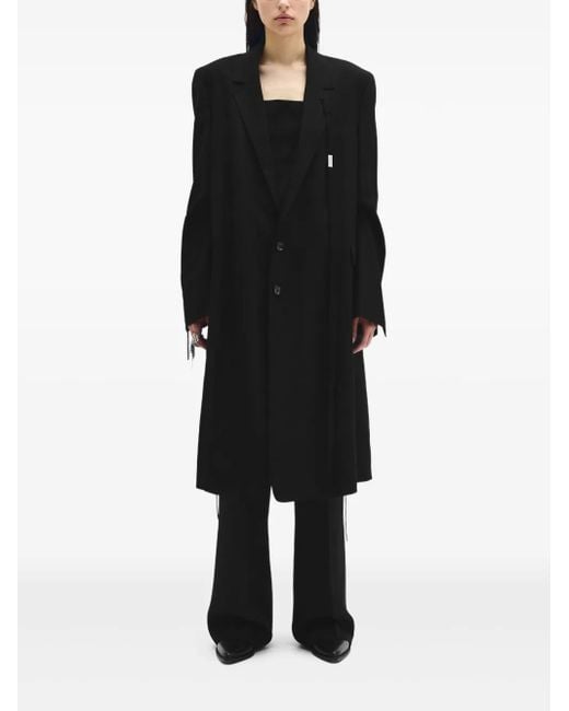 Abrigo tipo blazer con botones Ann Demeulemeester de color Black