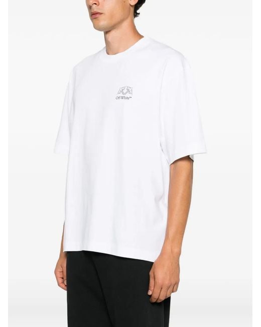 Off-White c/o Virgil Abloh White Offline Half Arrow Skate T-Shirt for men