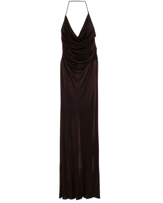 Elisabetta Franchi オープンバック ドレス Black