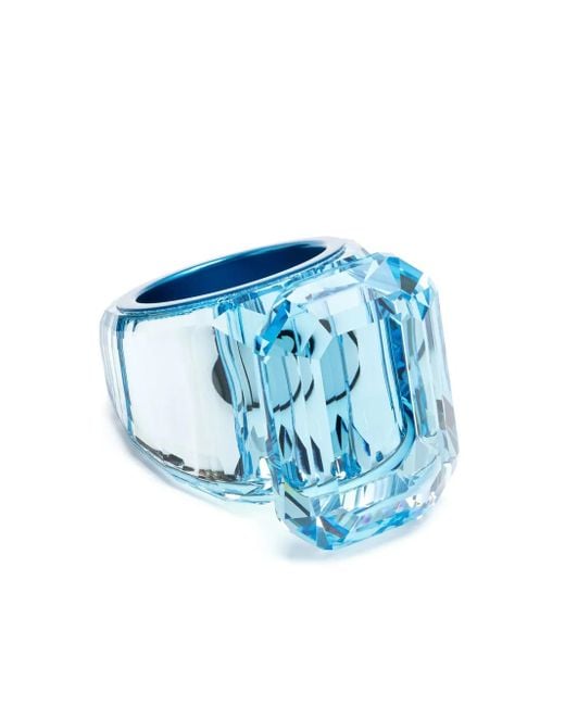 Swarovski Lucent クリスタル リング Blue