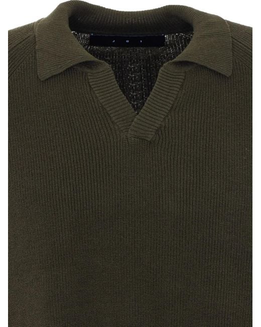 JG1 Green Pull À Col V for men