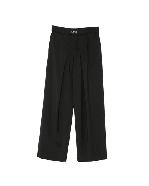 Loewe Broek Met Logopatch in het Black