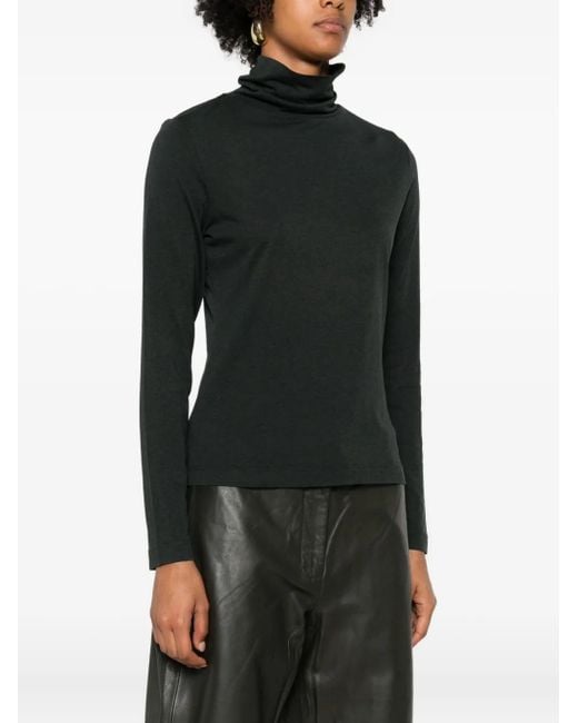Marc O' Polo Black Turtleneck Long-Sleeve Top