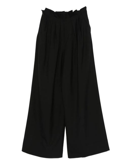 Viktoria Chan Black Pleated Trousers