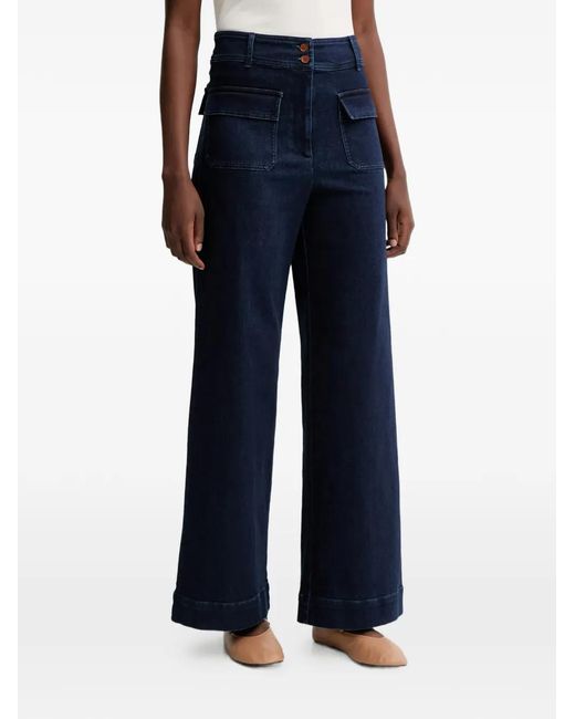 High-waisted jeans Sessun de color Blue