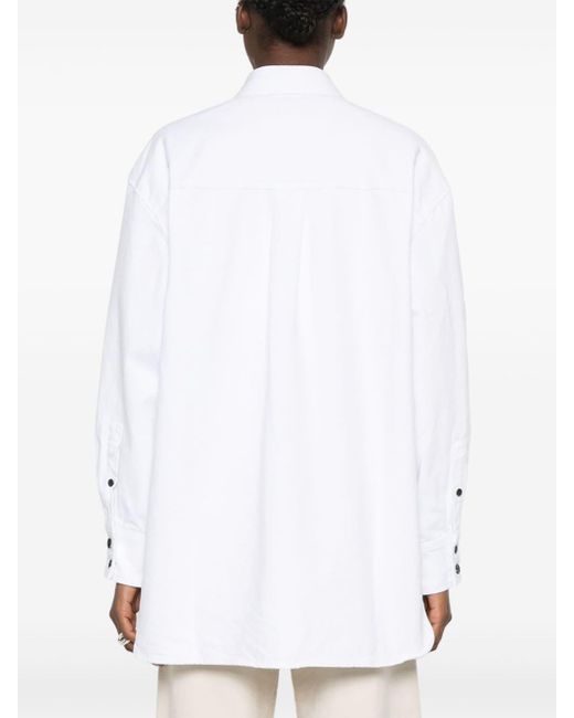 Camisa vaquera The Mahmet oversize Khaite de color White