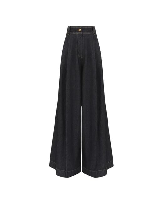 Zimmermann Black Valiant Wide-Leg Jeans