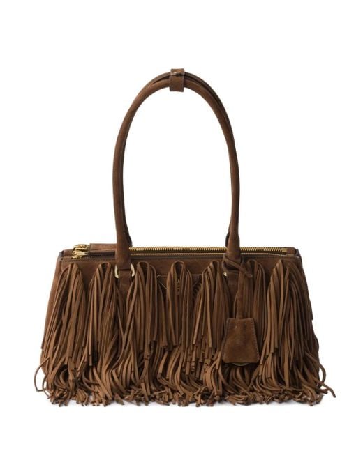 Prada Brown Medium Galleria Shoulder Bag