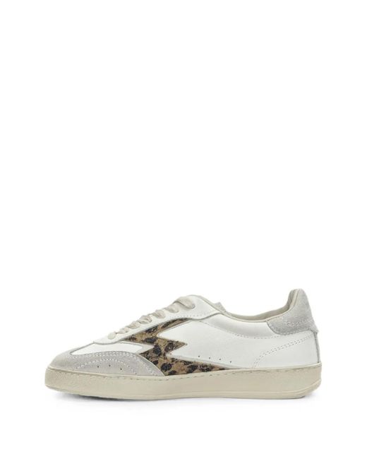 Moa Concept White Baskets À Imprimé Léopard