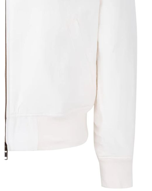 Veste Bomber À Col En Fourrure MAN ON THE BOON. pour homme en coloris White