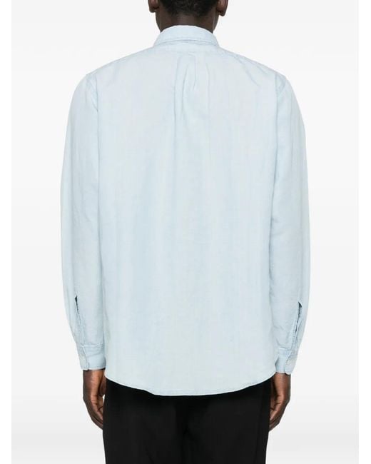 Barena Blue Chest Pocket Shirt for men