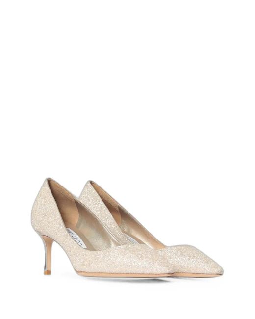 Jimmy Choo Natural Escarpins Romy À Paillettes