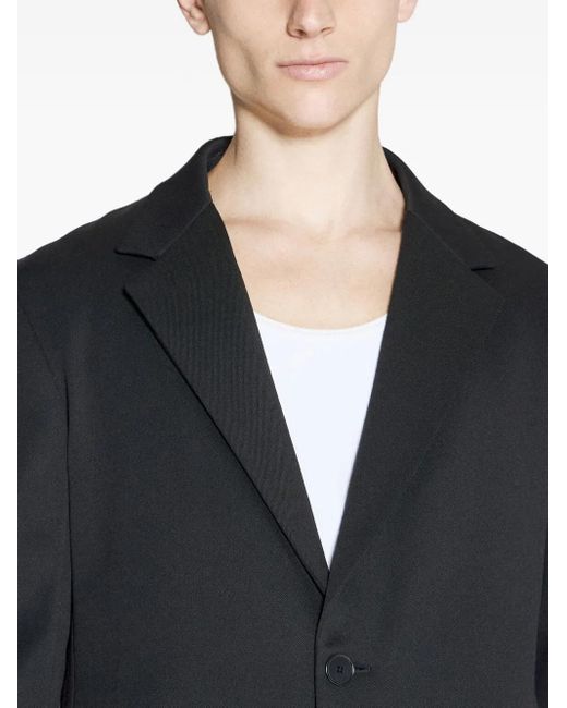 Lanvin Blue Two-Button Notched-Lapel Jacket for men