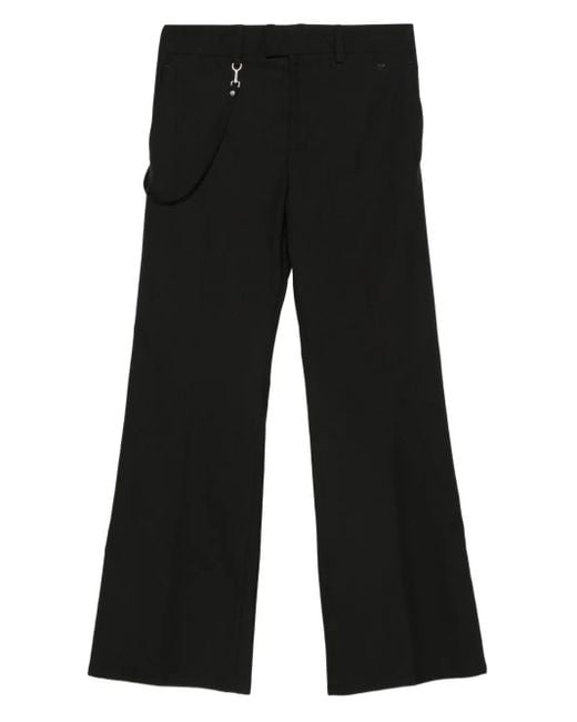 Courreges Black Belt-Loops Trousers for men