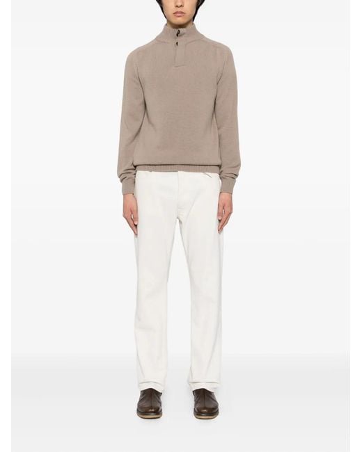 Aurélien Natural City Button Jumper for men