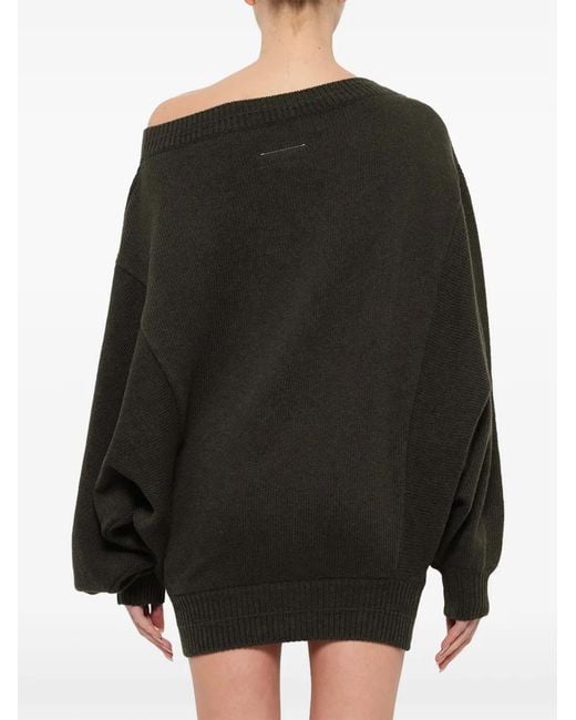 MM6 by Maison Margiela Black Gauge 5 Mini Dress