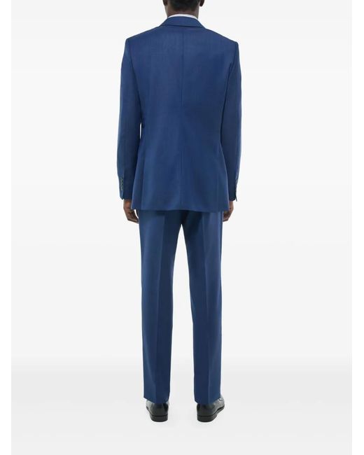 Fursac Blue Virgin-Wool Suit for men