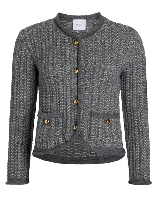 Patou Black Knitted Fitted Jacket