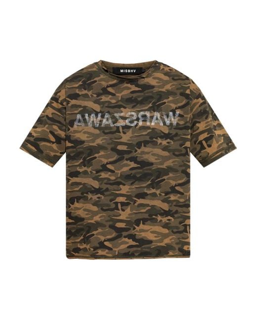 M I S B H V Green T-Shirts And Polos for men