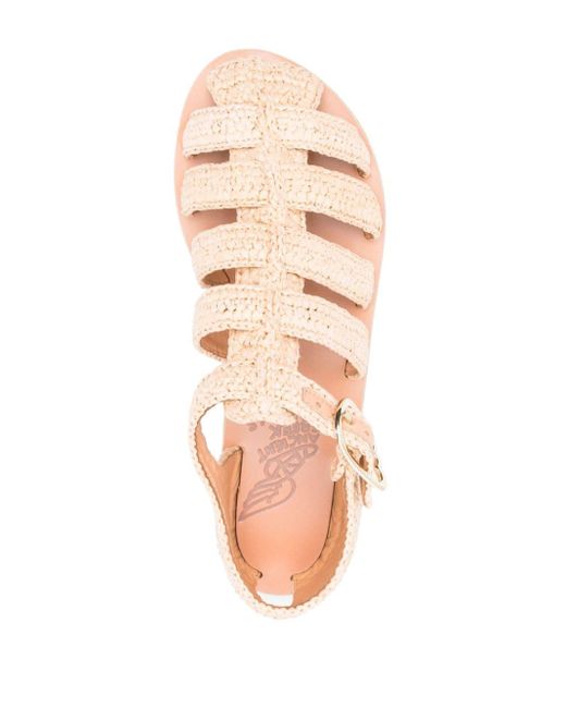 Ancient Greek Sandals Homere Leren Sandalen in het Pink